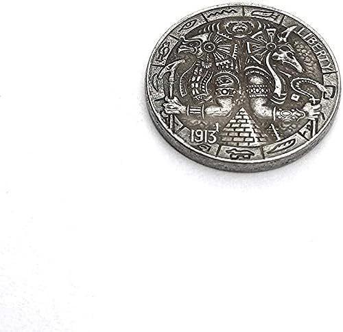 [אנוביס והורוס] חמישה סנט מטבע מטבע עתיק מטבע עתיק מטבע חרוט מתנות איסוף עותקים זרים